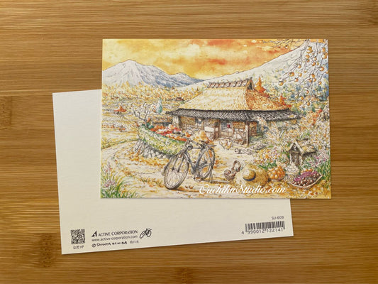 Autumn Pattern - Kaki no ki - Shinya Uchida Postcard