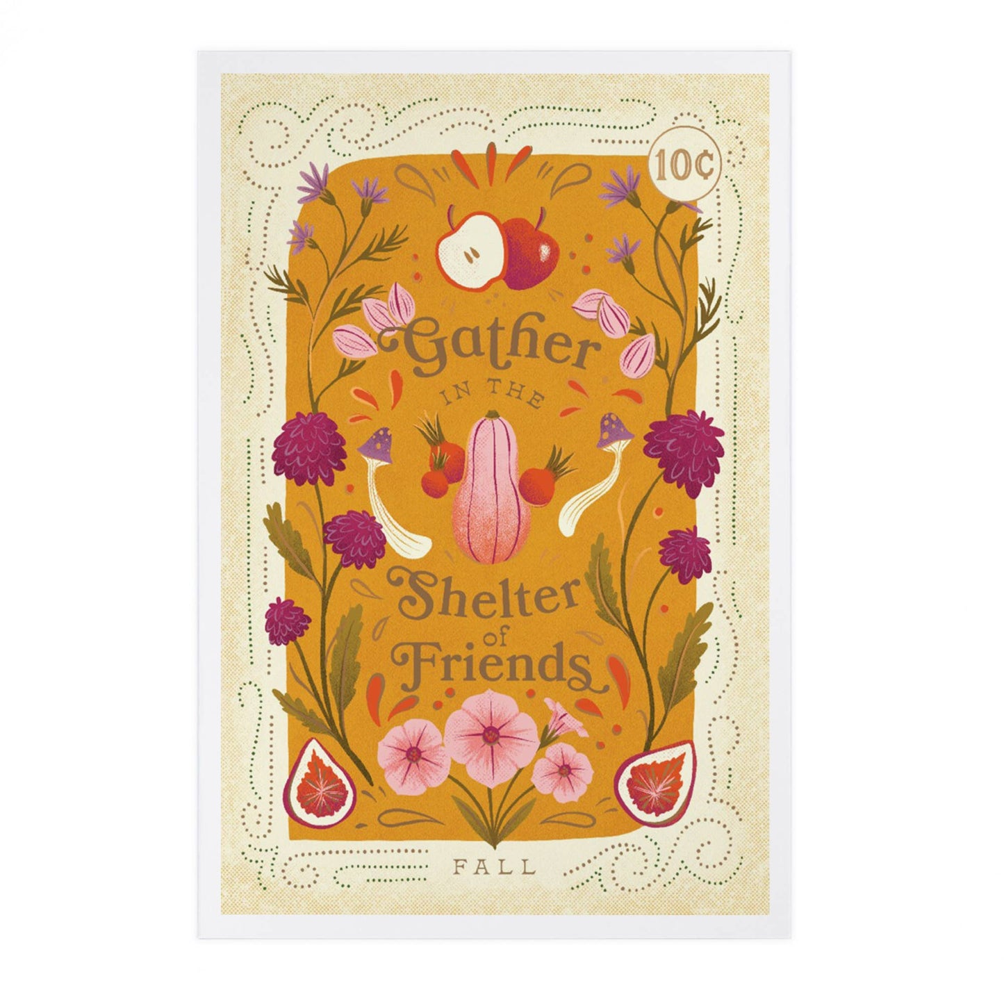 Seasons Mantra, Fall - Lantern Press Postcard