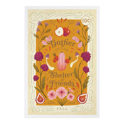 Seasons Mantra, Fall - Lantern Press Postcard