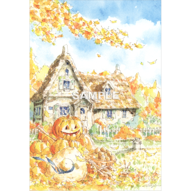 ハロウィンHome - Shinya Uchida Postcard