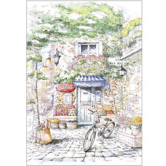 Spring Pattern - Cappuccino - Shinya Uchida Postcard