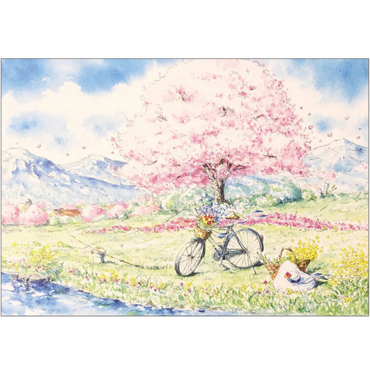 Spring Pattern - Spring Breeze - Shinya Uchida Postcard