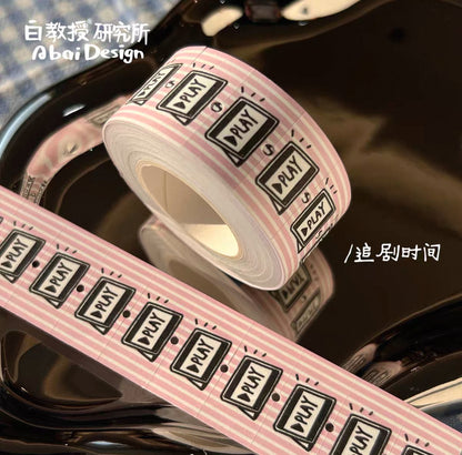 drama time - Abai Design白教授研究所 - 24 labeler stickers sampler