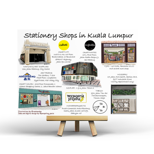 Stationery Shops in Kuala Lumpur - Penpaling Paula Postcard