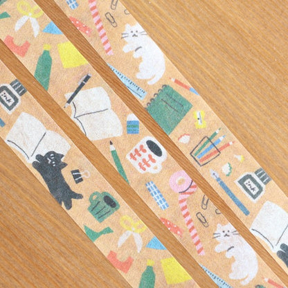 Cat Stationery - Furukawashiko washi tape