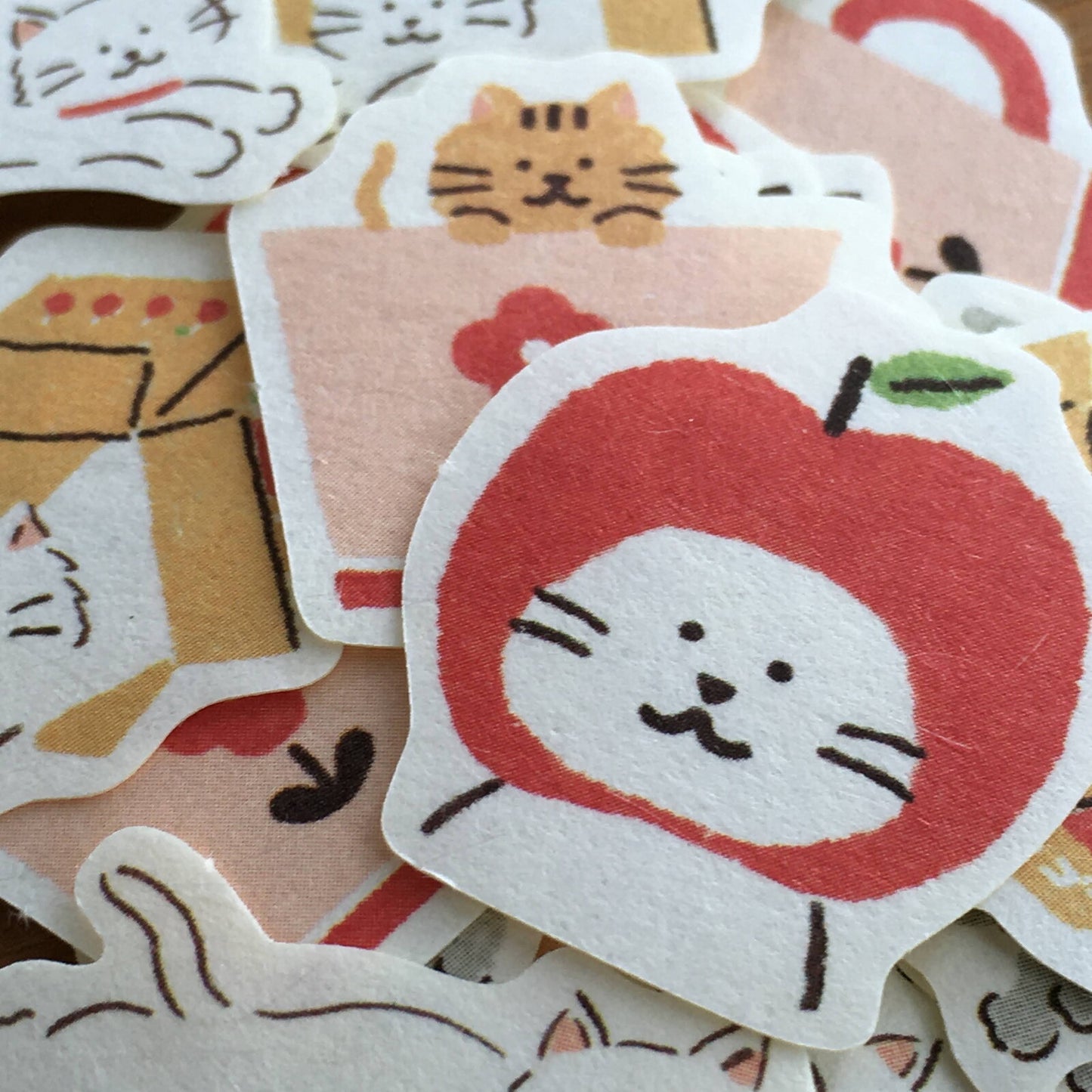 Loose Cats, Watashi-Biyori - Furukawashiko Washi Flake Stickers