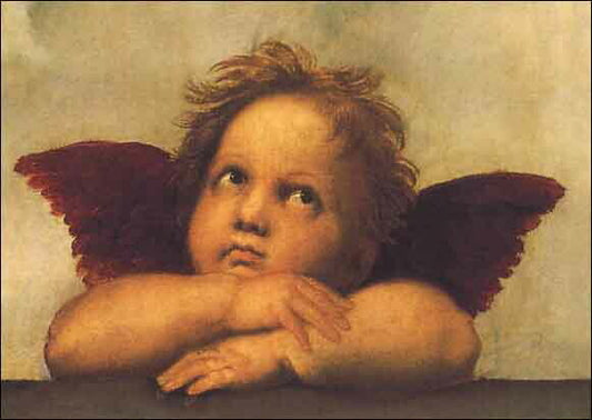 Sistine Madonna 3 - Raphael Postcard