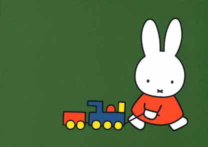 Miffy and toys - Miffy Postcard