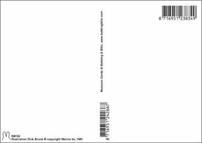 Miffy with pen - Miffy Postcard