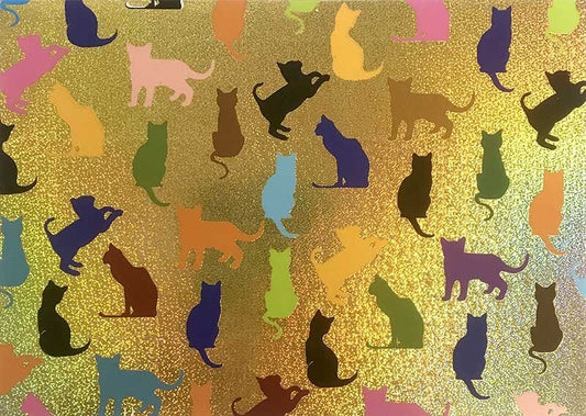 Colorful Cats - Popc'Art Postcard