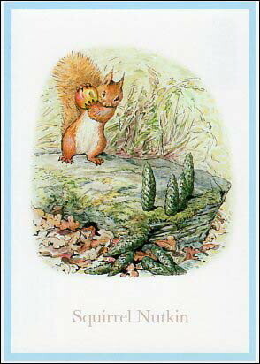 Squirrel Natkin - Peter Rabbit postcard
