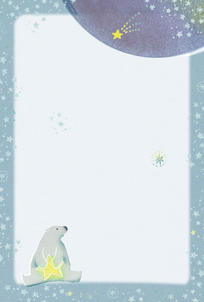 Polar Bears and Starry Skies - Frontia postcard pad