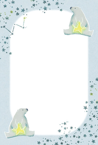 Polar Bears and Starry Skies - Frontia postcard pad
