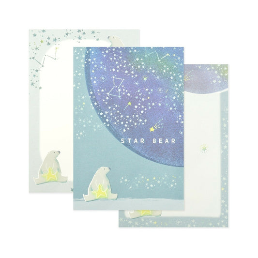 Polar Bears and Starry Skies - Frontia postcard pad