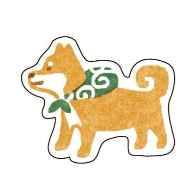 Pochitto Shiba Inu - Furukawashiko Washi Flake Stickers