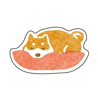 Pochitto Shiba Inu - Furukawashiko Washi Flake Stickers