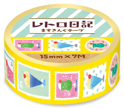 Retro Diary Masukingu - Furukawashiko Washi tape