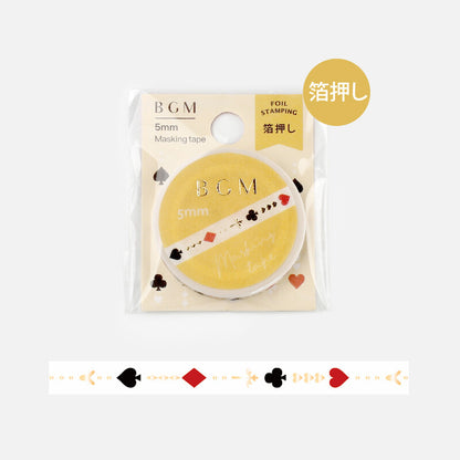 Gold Trump pattern- BGM Washi Tape LIFE Foil Stamping