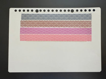 MT Washi Tape Sampler set - 0.5m - wave collection