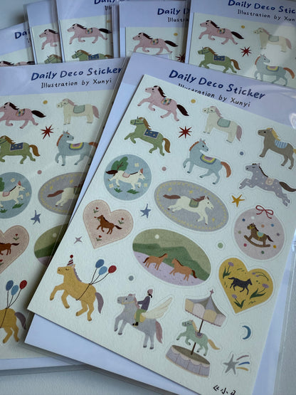 Little horse - Daily Deco sticker  -  roomemory