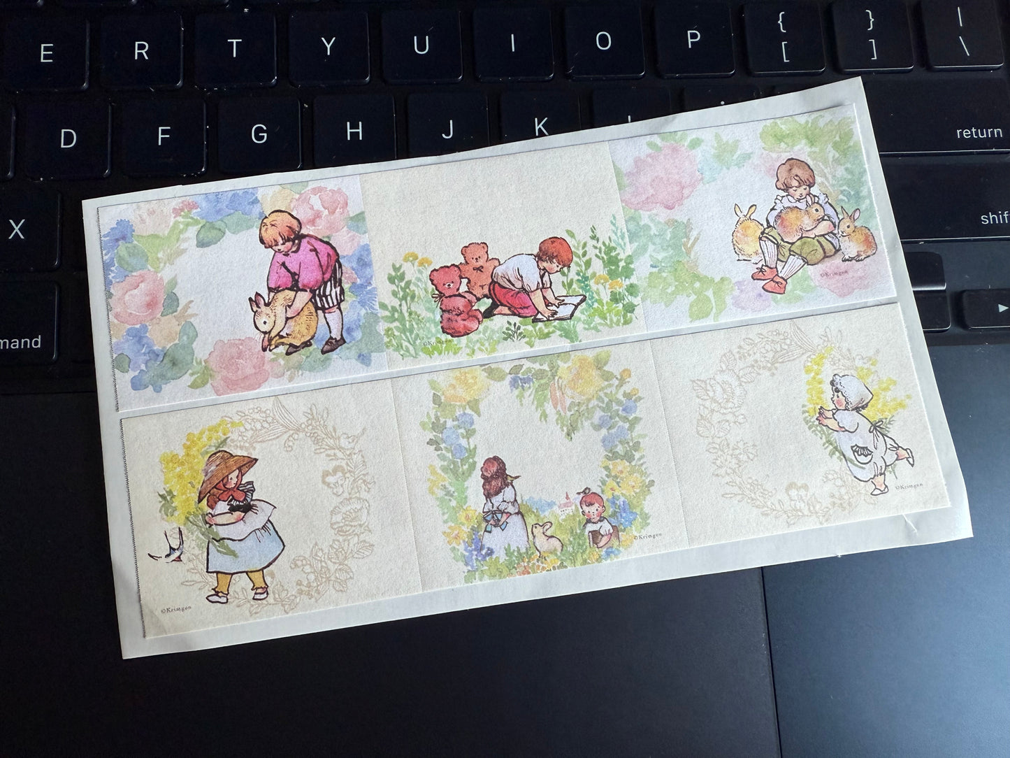 "beautiful plants" - Krimgen - stickey note roll sampler