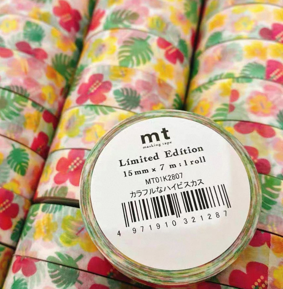 Colorful Hibiscus - 55cm sampler - mt 100 years - exhibition limited edition