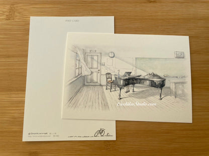 Grand Piano - Shinya Uchida Postcard