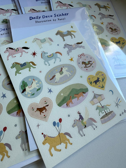 Little horse - Daily Deco sticker  -  roomemory