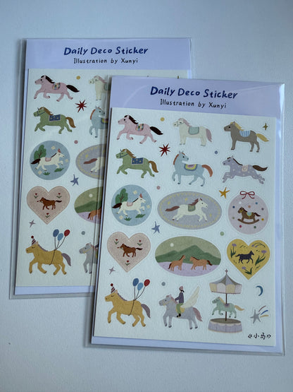Little horse - Daily Deco sticker  -  roomemory