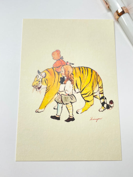 Walking Tiger - Krimgen postcard