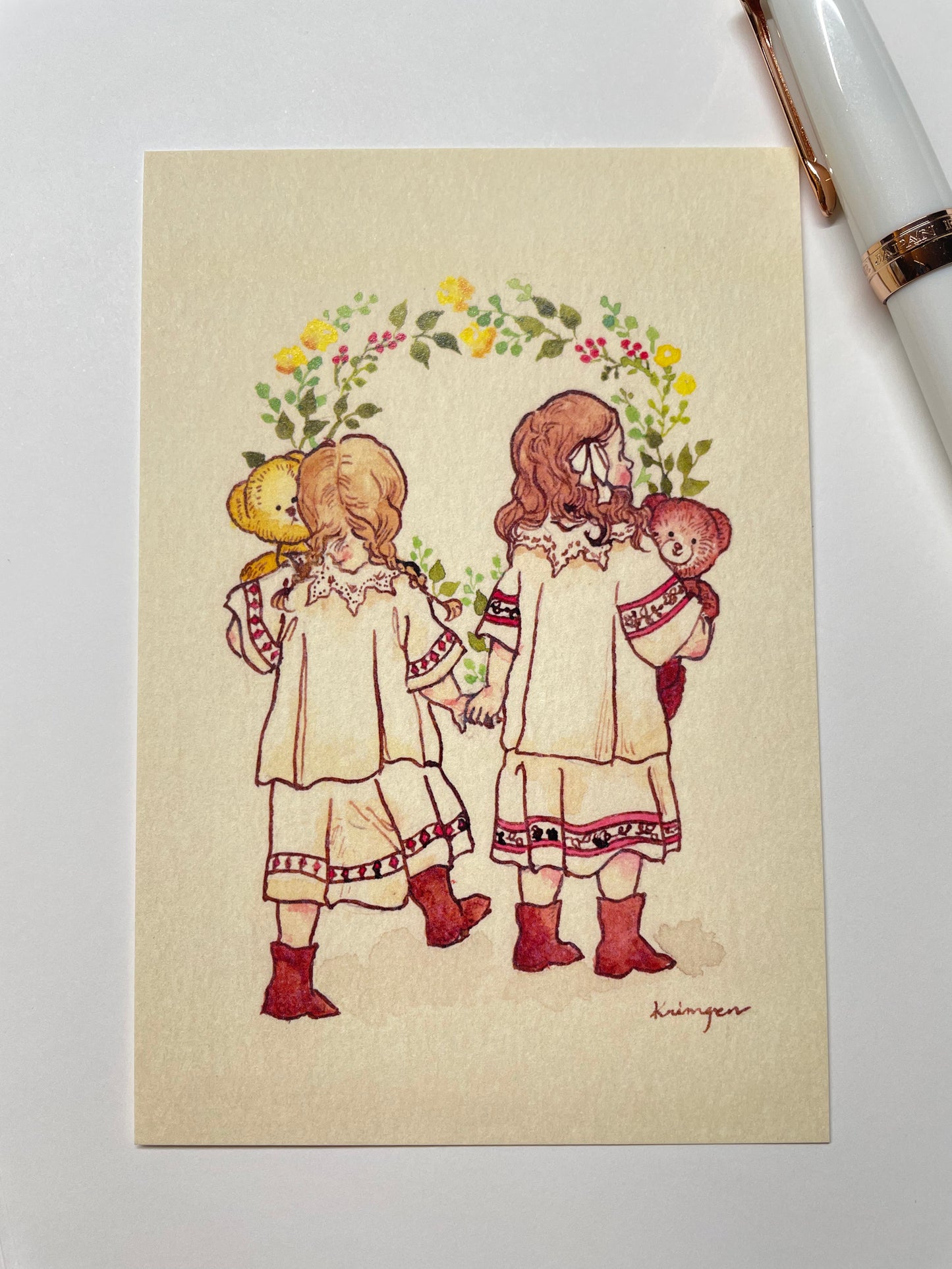 复刻 Sisters - Krimgen postcard