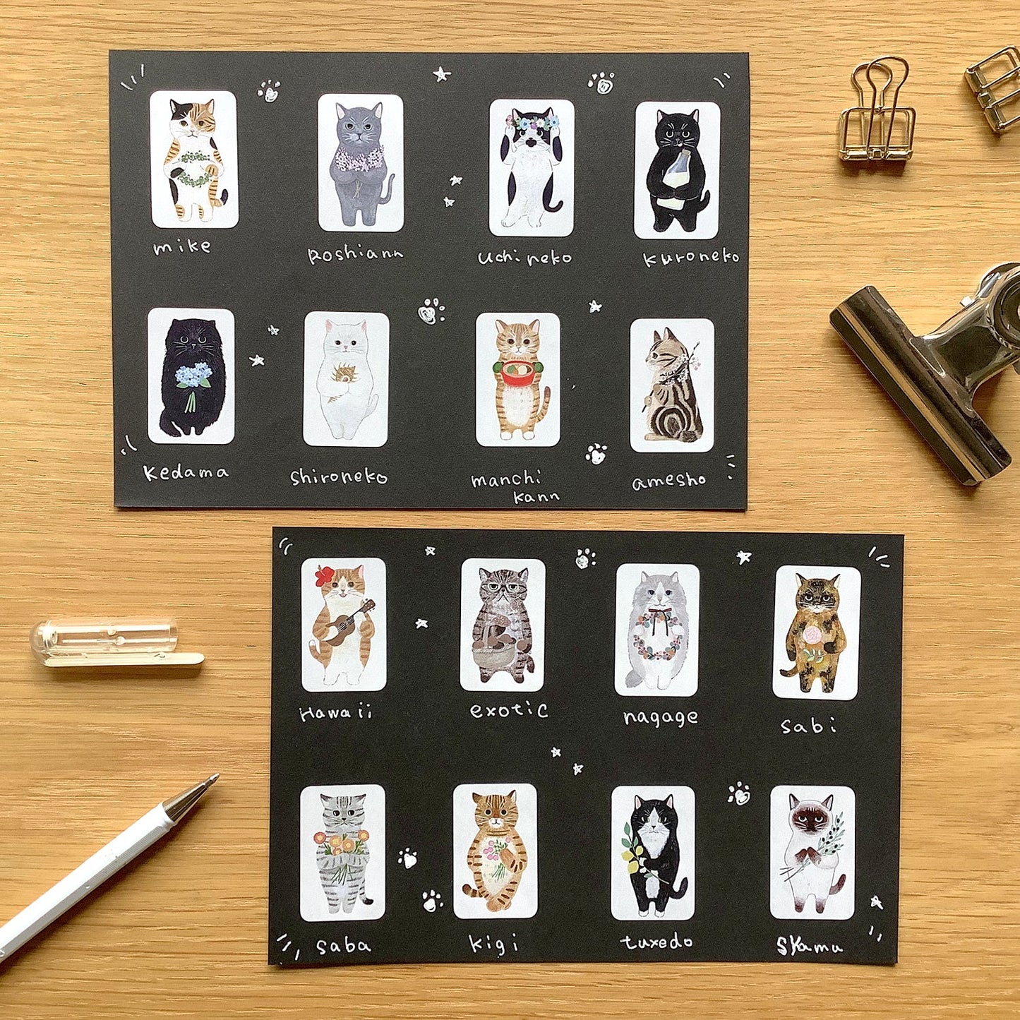 Cats in a pickture book - seal sticker -  4legs