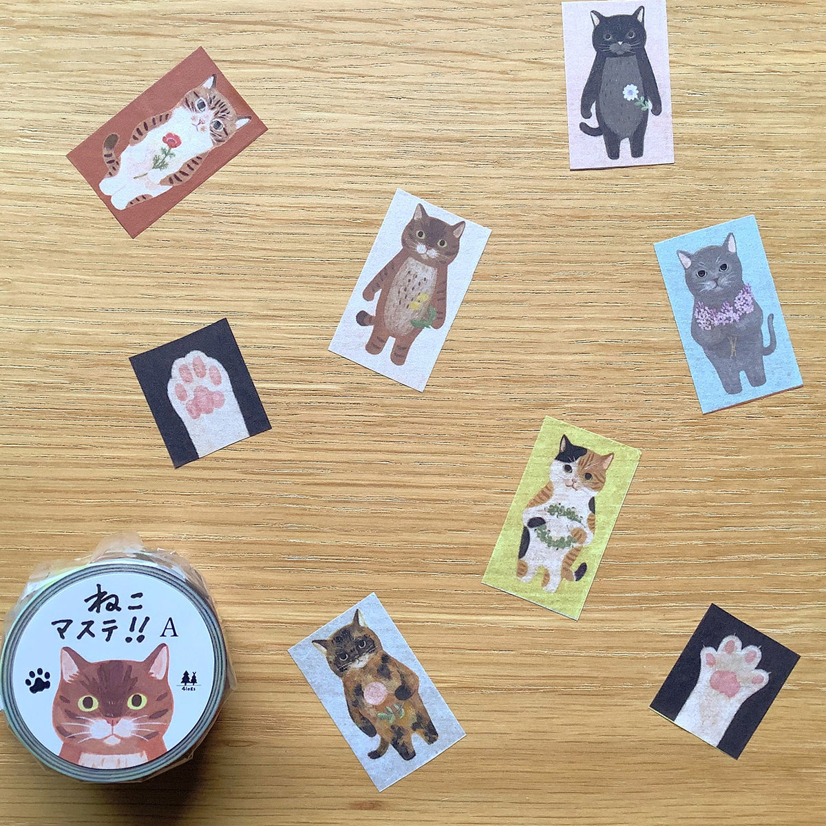 Cat #A - 4Legs washi tape