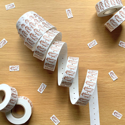 腹毛なでて - 4legs label sticker (20 stickers sampler)