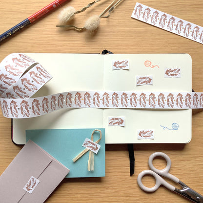 腹毛なでて - 4legs label sticker (20 stickers sampler)