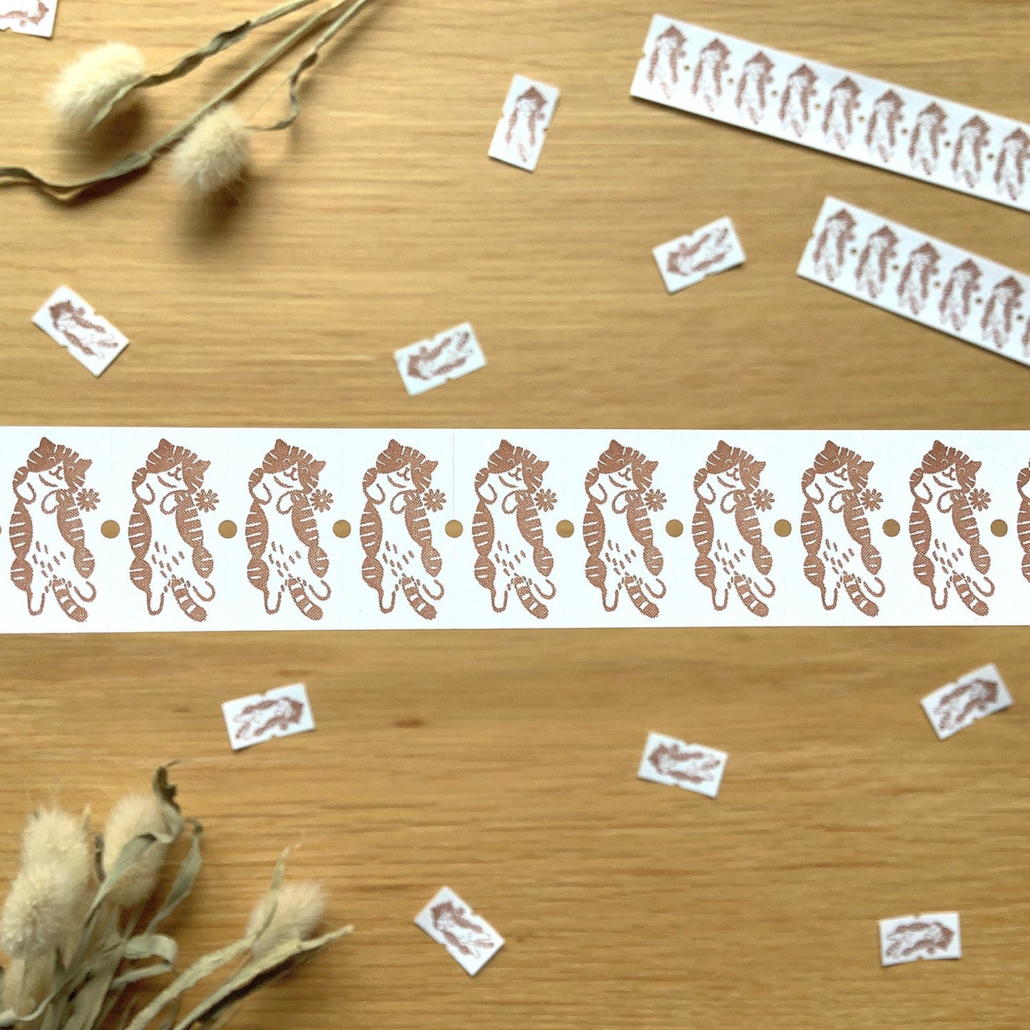 腹毛なでて - 4legs label sticker (20 stickers sampler)