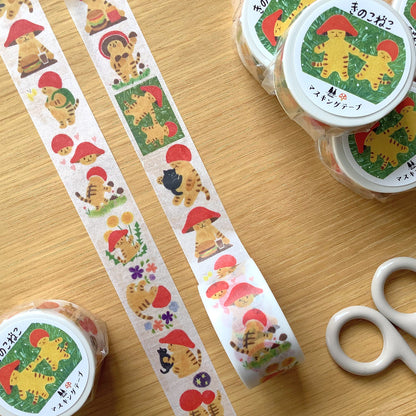 Mushroom Cat #2 - 4Legs washi tape