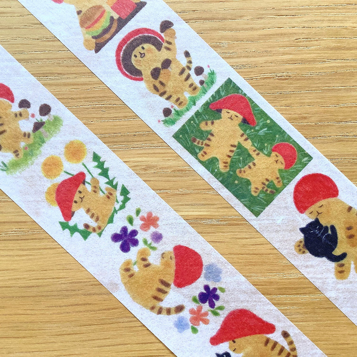 Mushroom Cat #2 - 4Legs washi tape