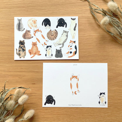 I like cats 猫が好き- 4legs postcards