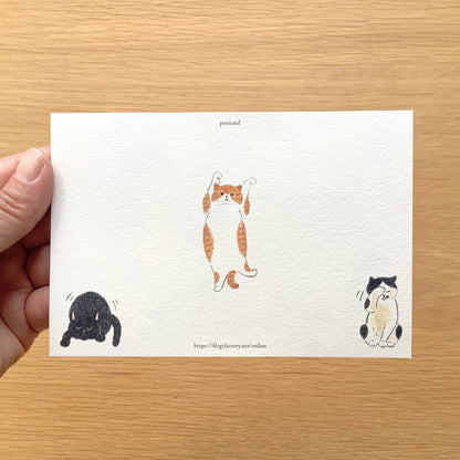 I like cats 猫が好き- 4legs postcards