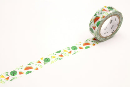 mt ex watermelon - washi tape 15mm x 7m