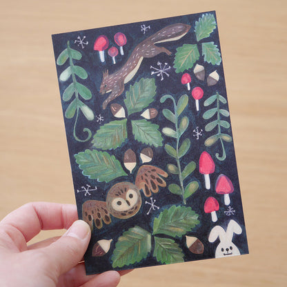 Mushroom Forest - 4Legs postcards