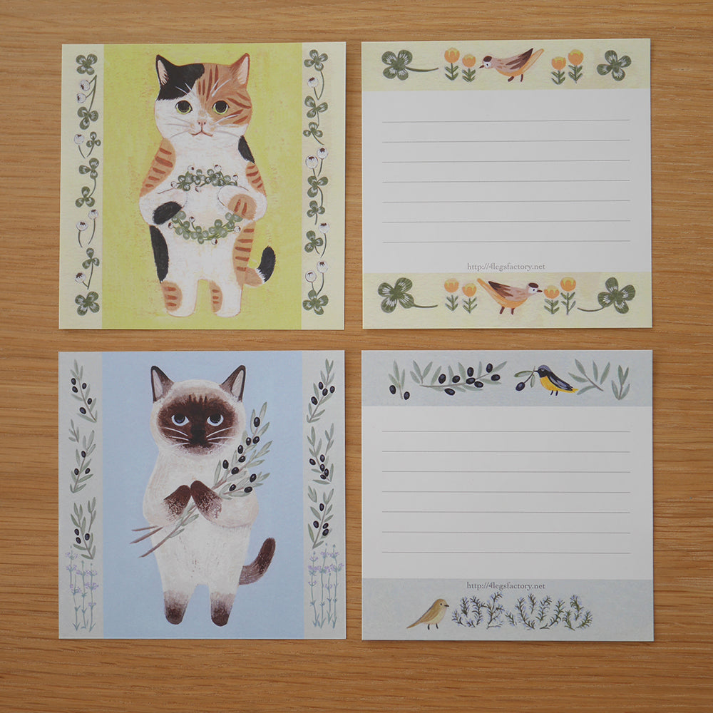 cat memo (set 1)- 4legs memo paper