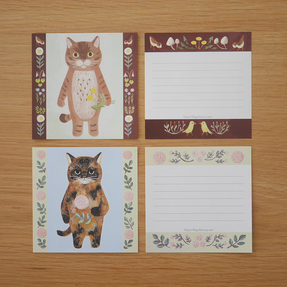 cat memo (set 1)- 4legs memo paper