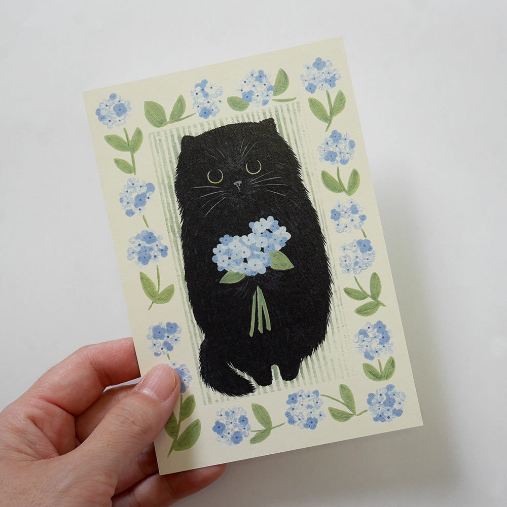 Hairy Cat毛玉ねこ - Cat in a picture book series- 4Legs postcards