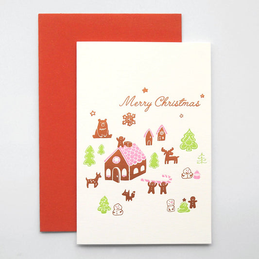gingerbread cookies - letterpress christmas card - Ditto Ditto