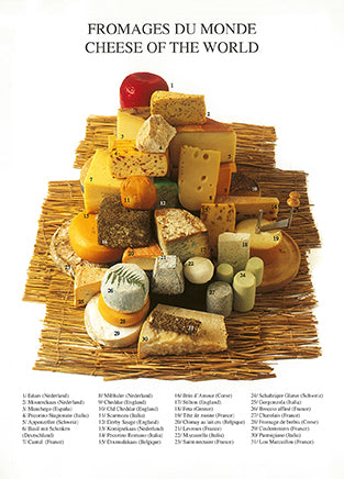 Cheese of the World  - Nouvelles Images postcard