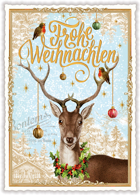 Merry Christmas, Frohe Weihnachten- PK1163