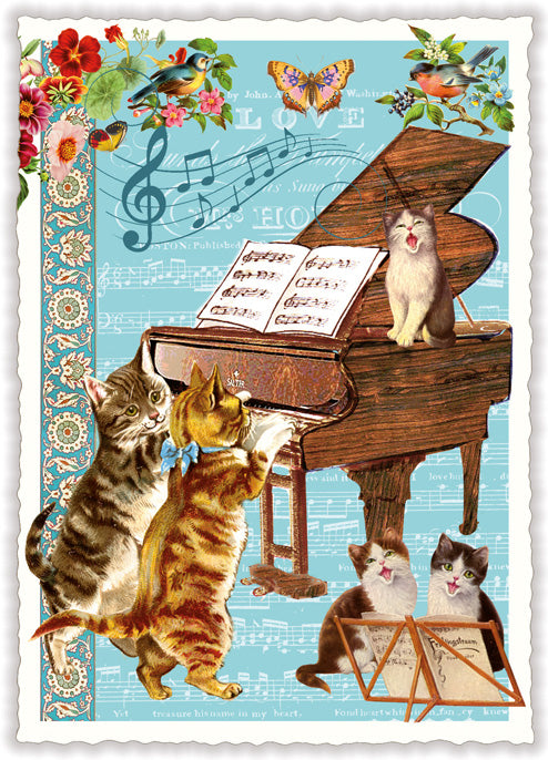 Cats with piano - PK1204