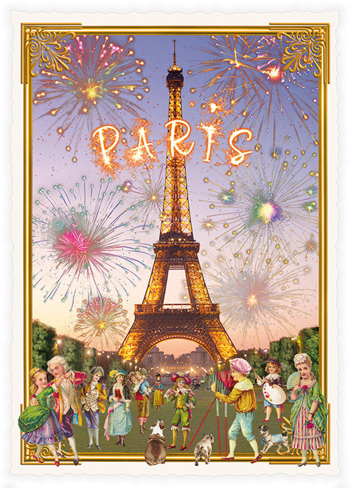 La France, Paris, Eiffel Tower with firework - PK1240